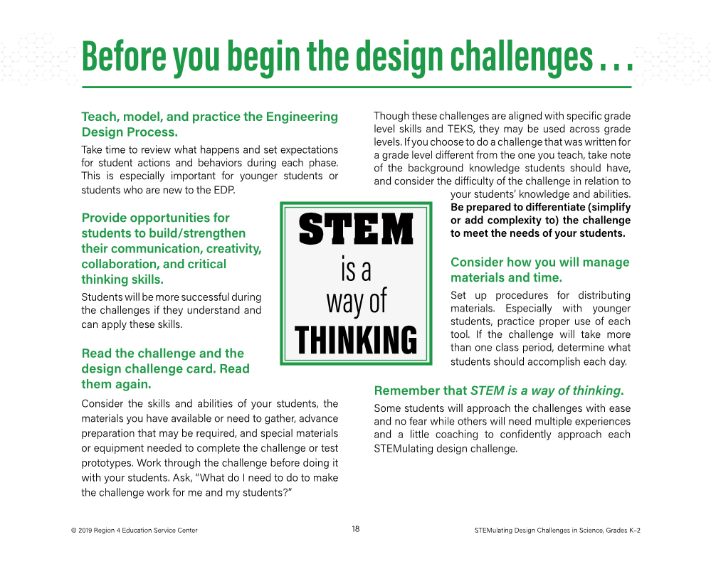 STEMulating Design Challenges in Science: Grades K–2 page 18
