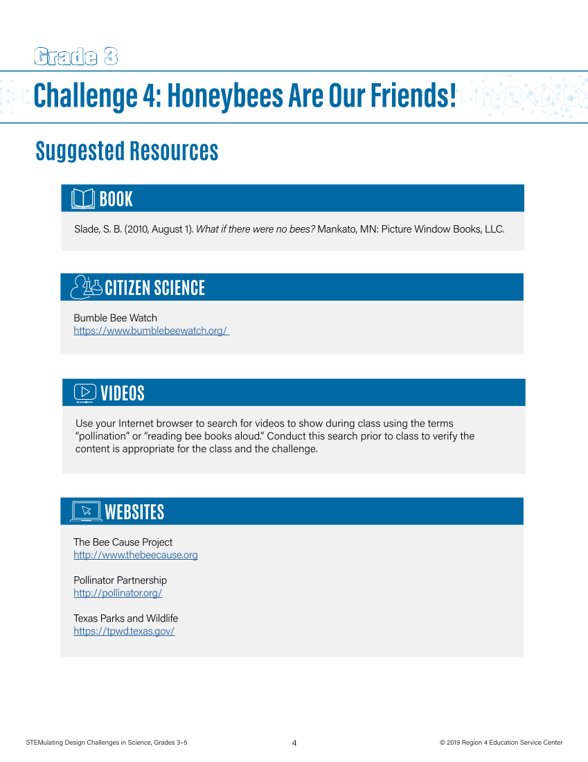 STEMulating Design Challenges in Science: Grades 3–5 page 4