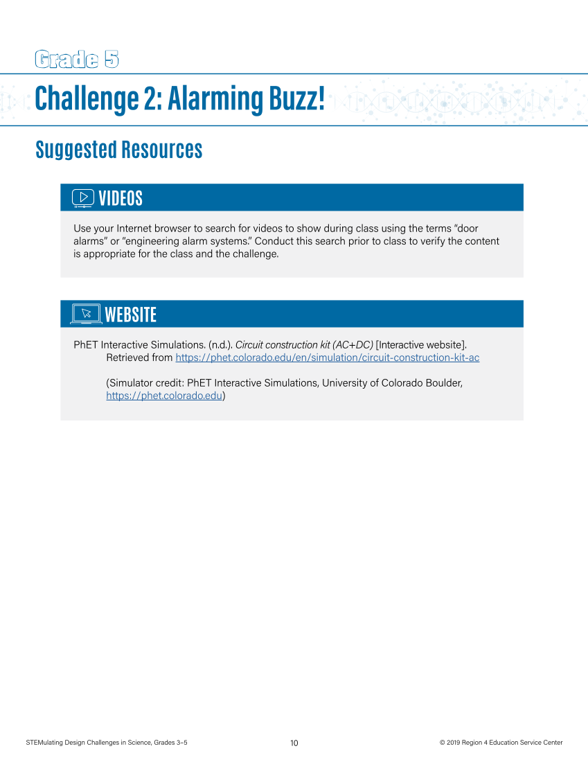 STEMulating Design Challenges in Science: Grades 3–5 page 10