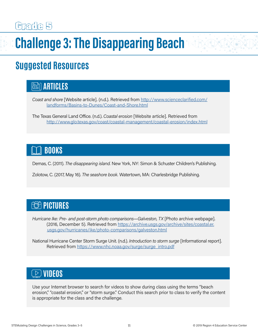 STEMulating Design Challenges in Science: Grades 3–5 page 11