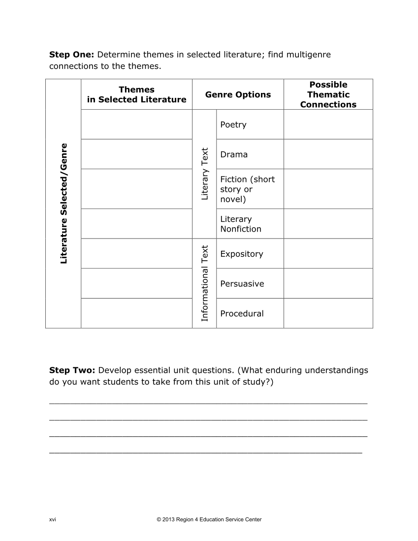 STAAR® Techniques to Engage Learners in Literacy and Academic Rigor (STELLAR), English III page 11