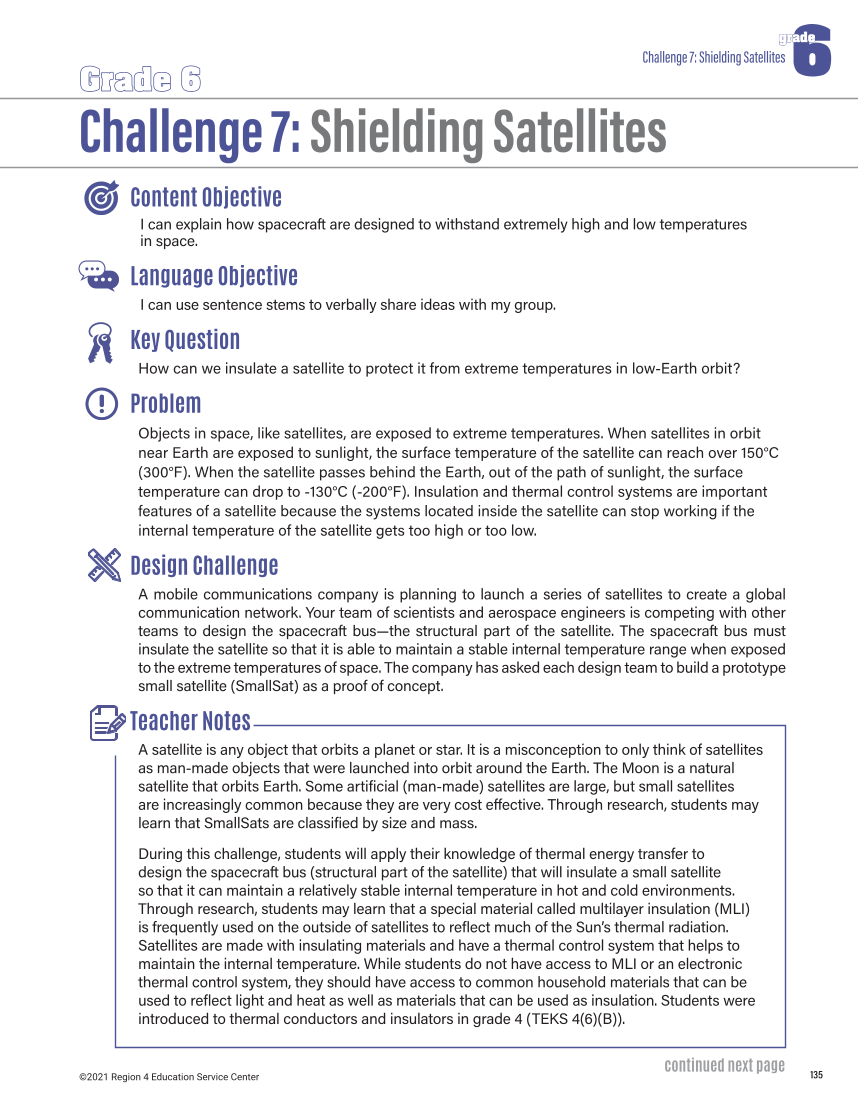 STEMulating Design Challenges in Science: Grades 6–8 page 135