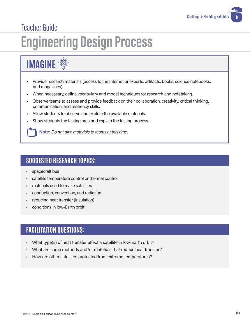 STEMulating Design Challenges in Science: Grades 6–8 page 143