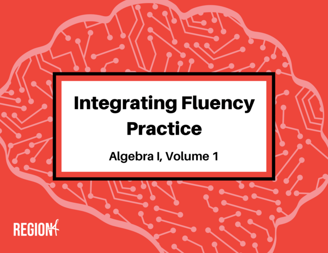 Integrating Fluency Practice: Algebra 1 Mathematics, Volume 1 page 1